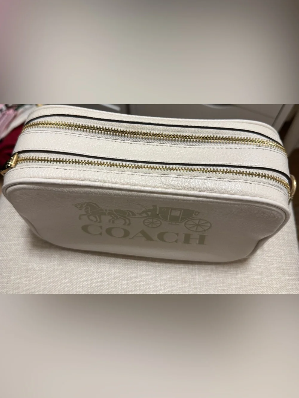 Coach leather camera